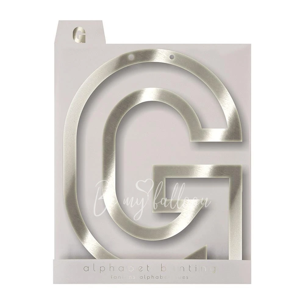 Silver G Acrylic Bunting