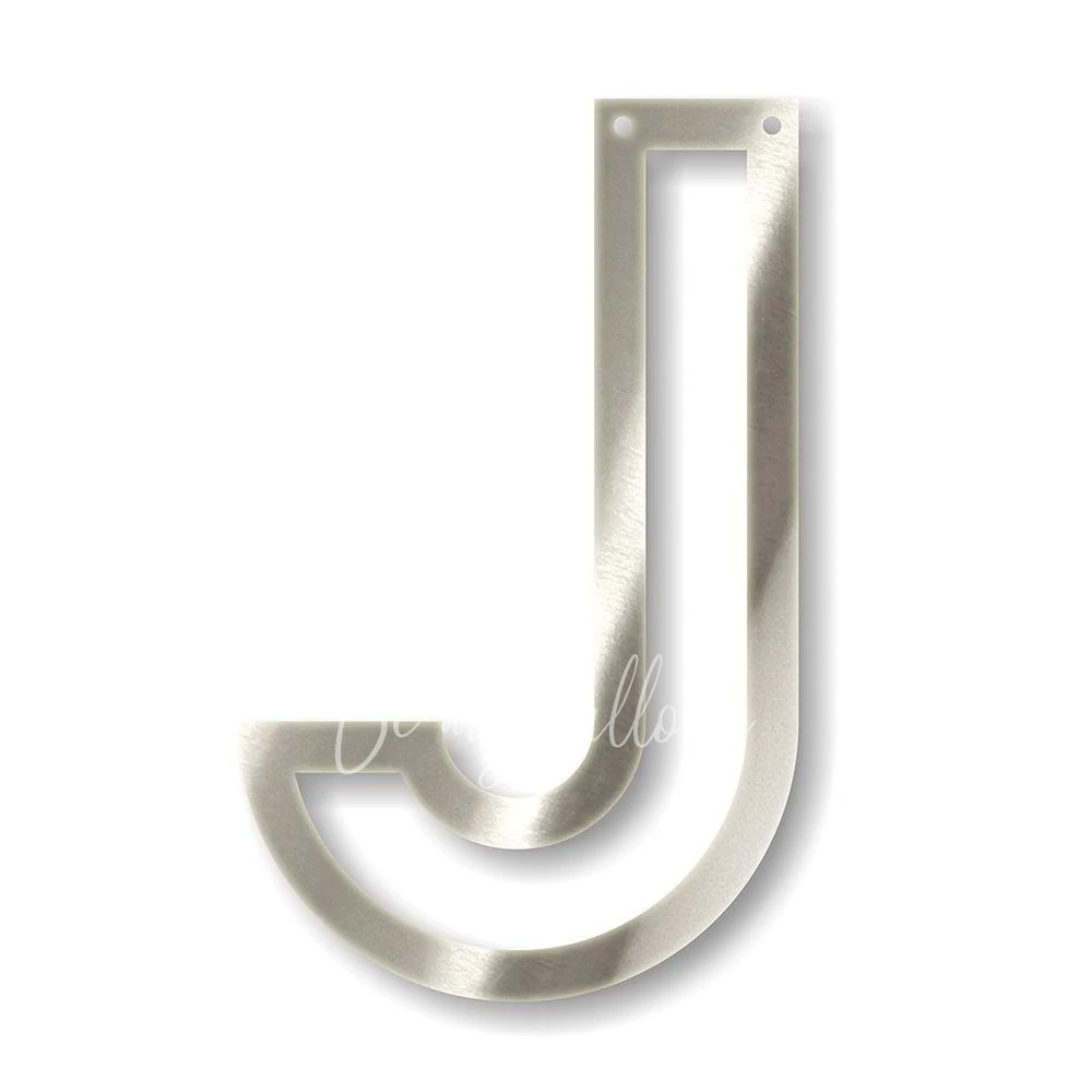 Silver J Acrylic Bunting