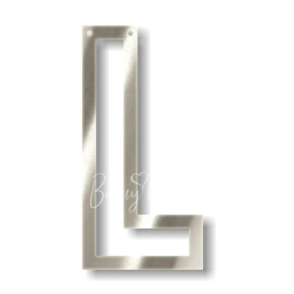 Silver L Acrylic Bunting