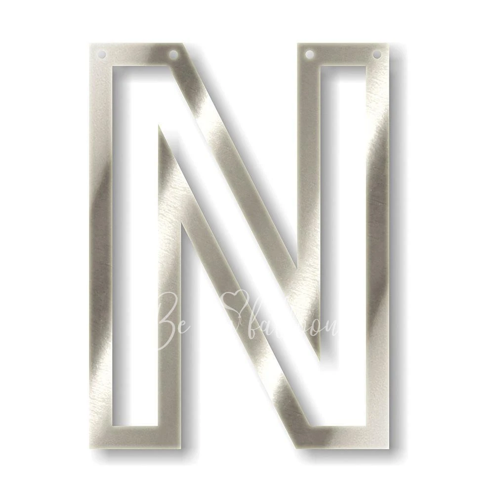 Silver N Acrylic Bunting