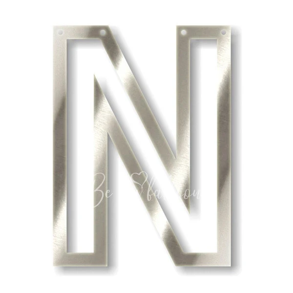 Silver N Acrylic Bunting