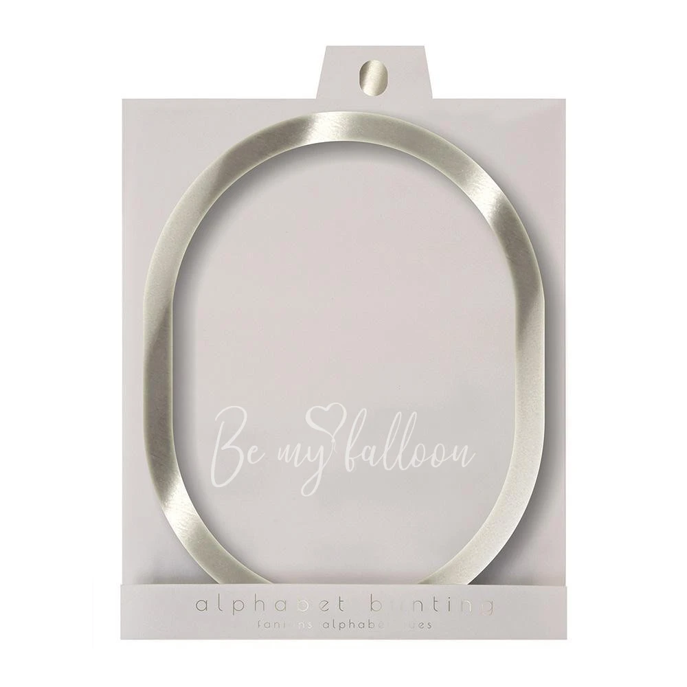 Silver O Acrylic Bunting