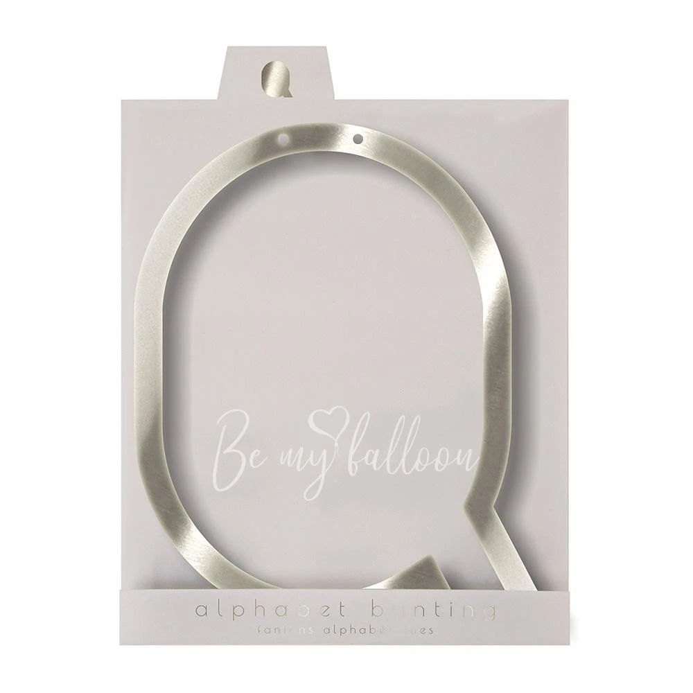 Silver Q Acrylic Bunting