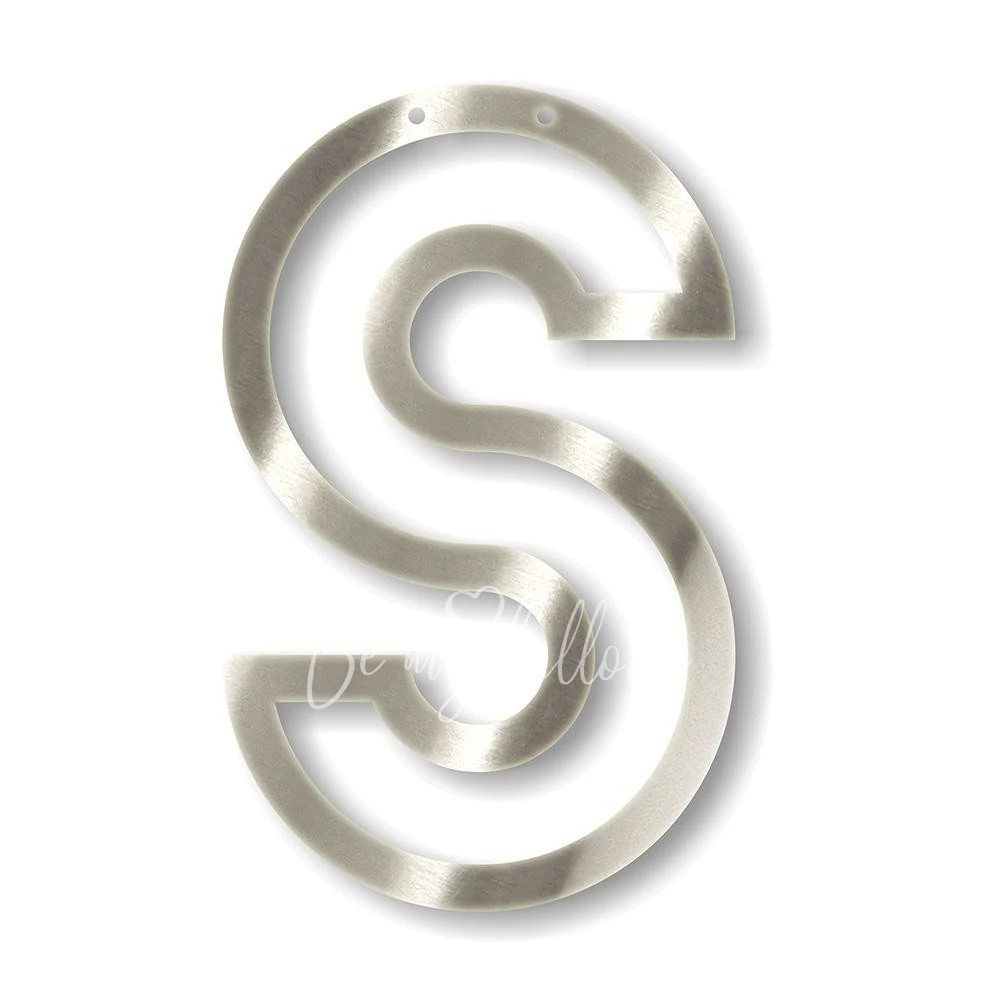Silver S Acrylic Bunting