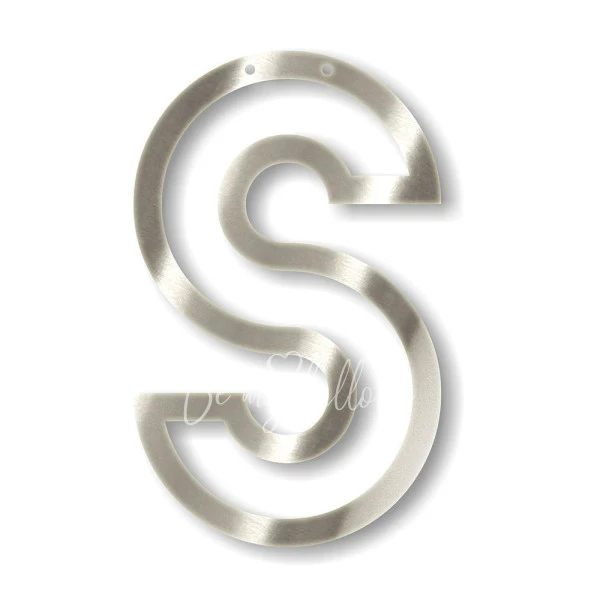 Silver S Acrylic Bunting