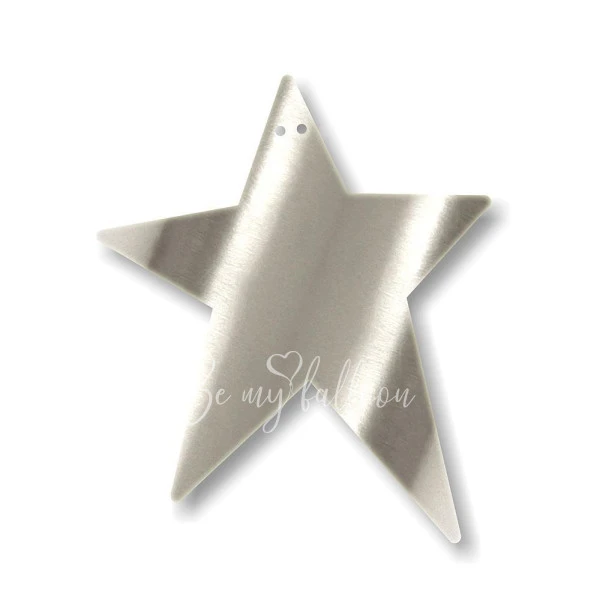 Silver Star Acrylic Bunting