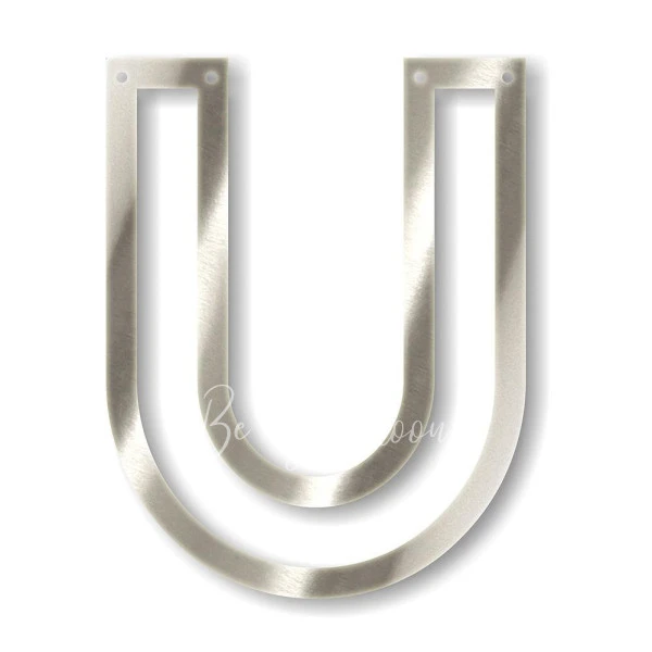 Silver U Acrylic Bunting