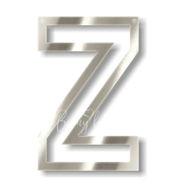 Silver Z Acrylic Bunting