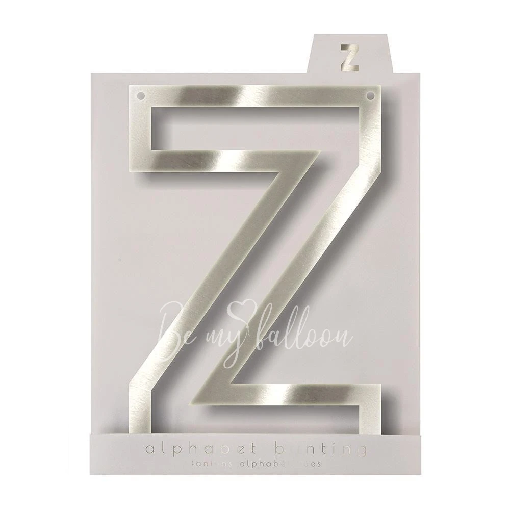 Silver Z Acrylic Bunting