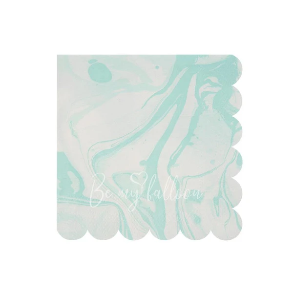 Mint Marble Napkins (small)