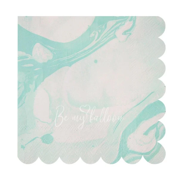 Mint Marble Napkins (large)