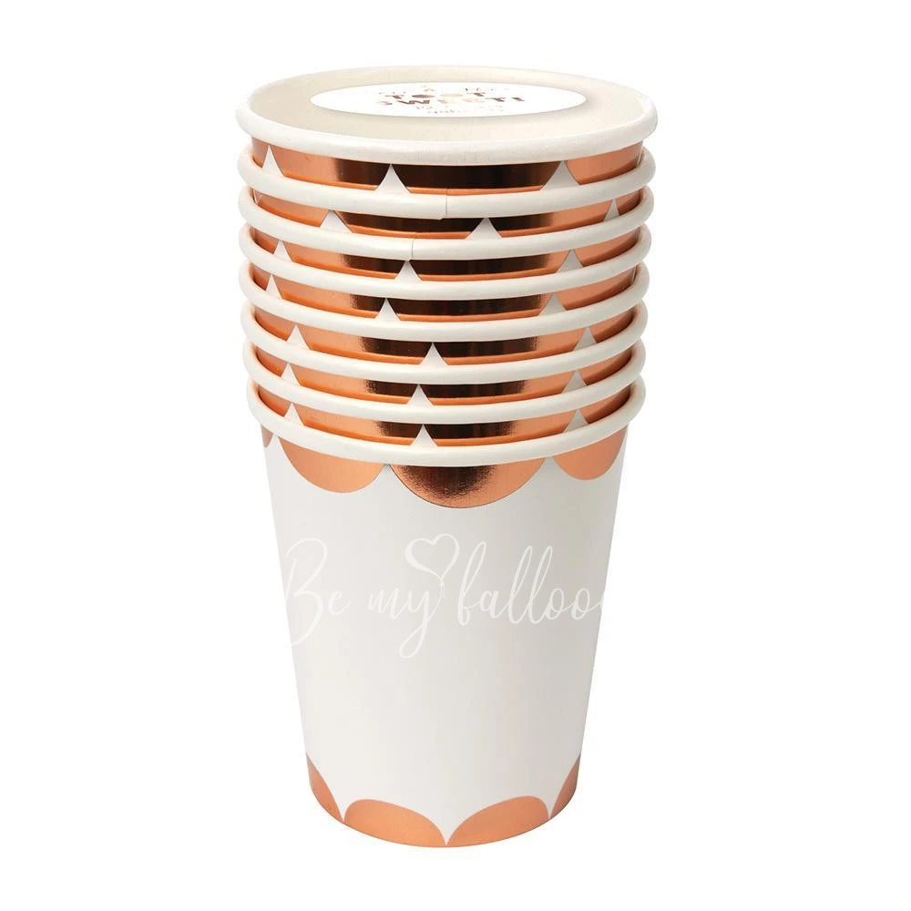 Rose Gold Scallop Cups