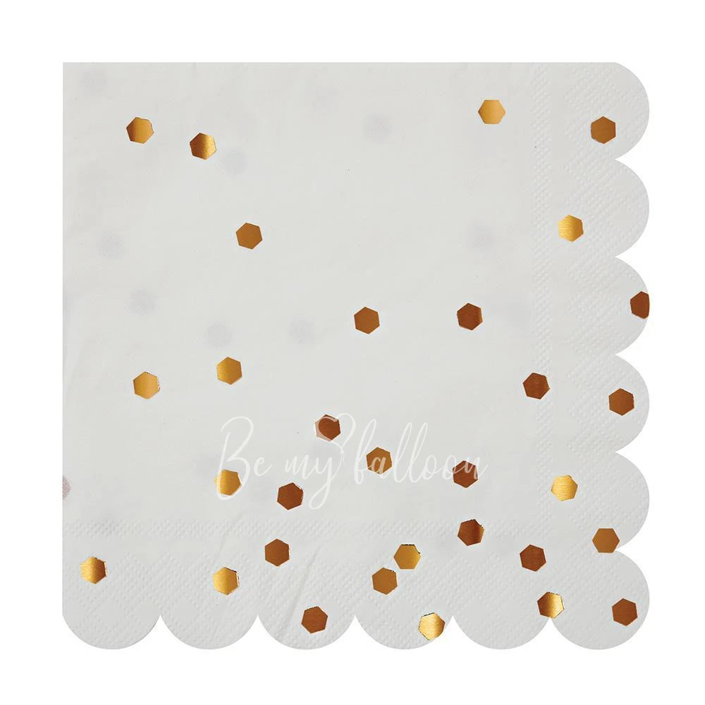 Rose Gold Confetti Napkins (large)