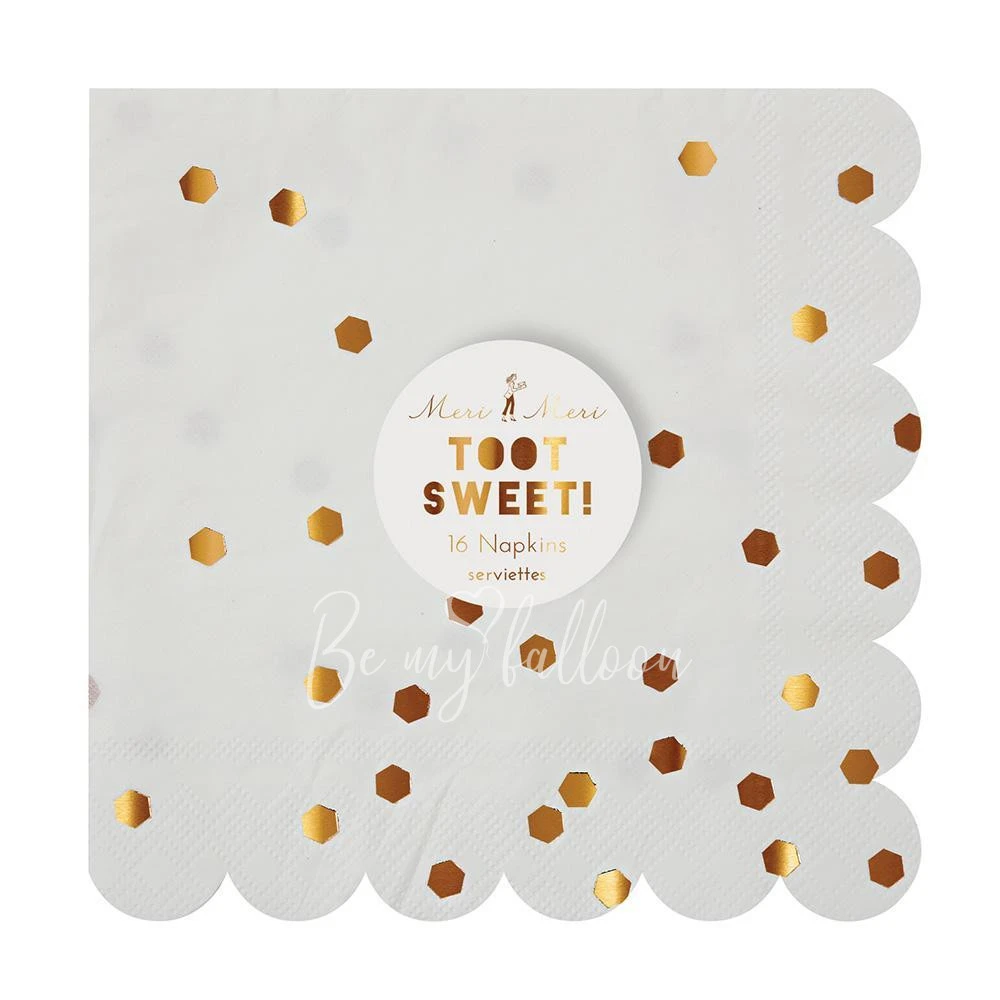 Rose Gold Confetti Napkins (large)