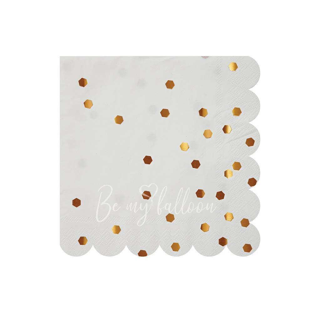 Rose Gold Confetti Napkins (small)