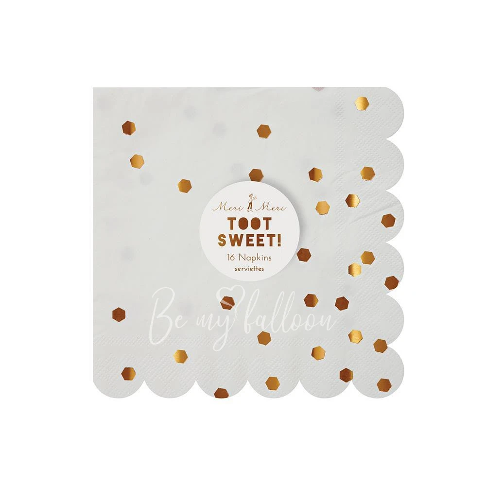 Rose Gold Confetti Napkins (small)