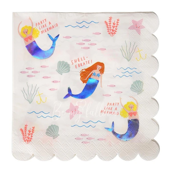 Let's Be Mermaids Napkins (large)