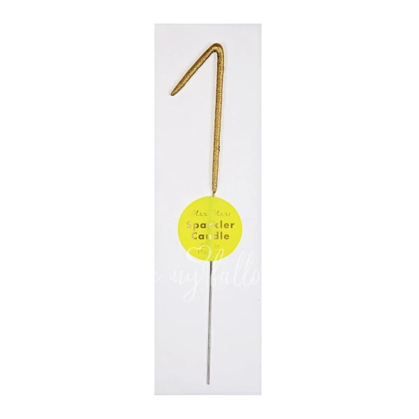 Gold Sparkler 1 Candle