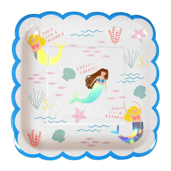 Mermaid Plates (large)