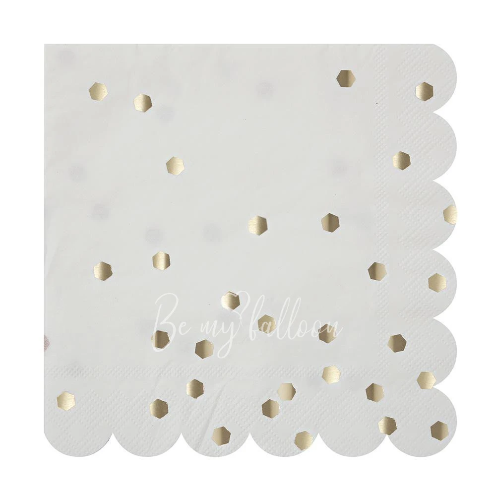 Silver Confetti Napkins (large)
