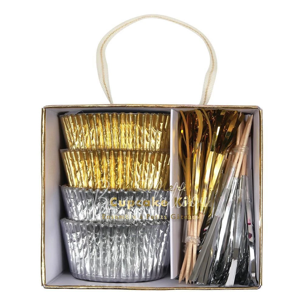 Gold & Silver Cupcake Kit