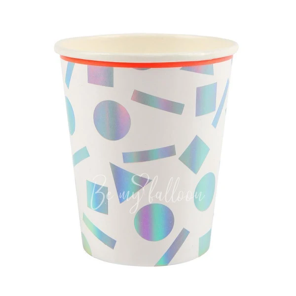Rainbow Confetti Cups