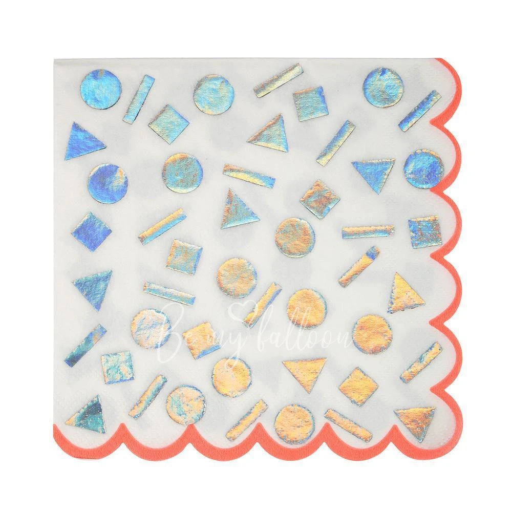 Rainbow Confetti Napkins (large)