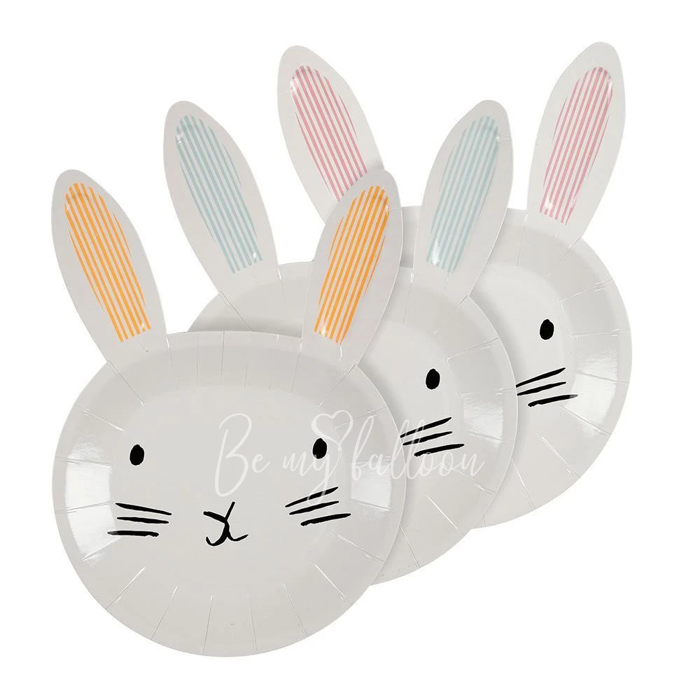 Bunny Shaped Easter Plates