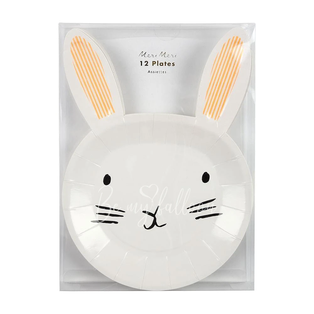 Bunny Shaped Easter Plates