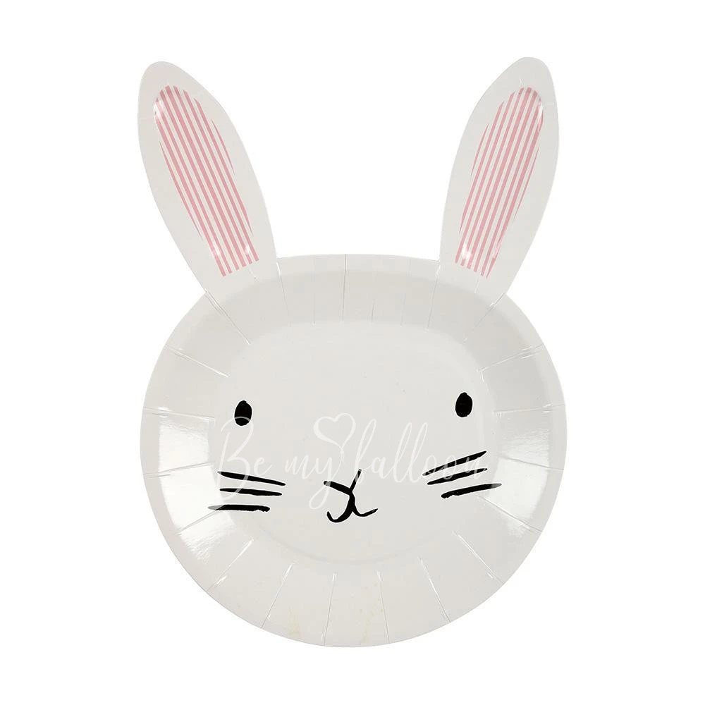 Bunny Shaped Easter Plates