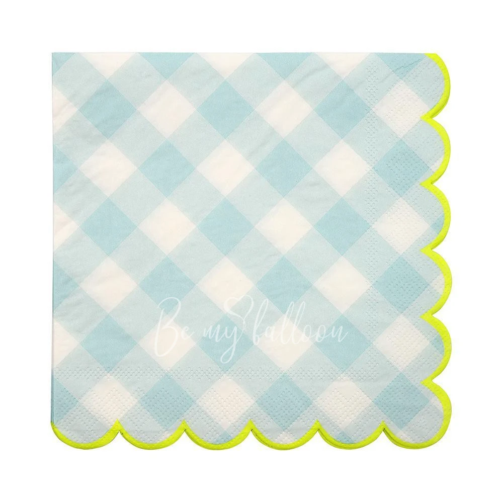 Blue Gingham Napkins (large)