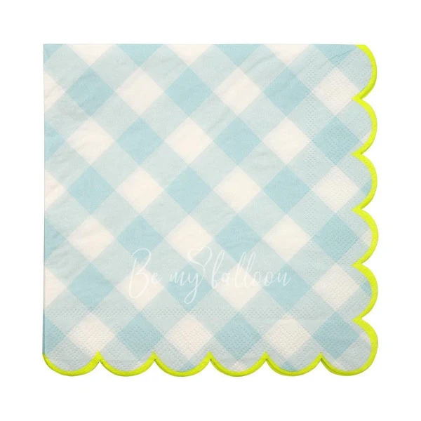 Blue Gingham Napkins (large)
