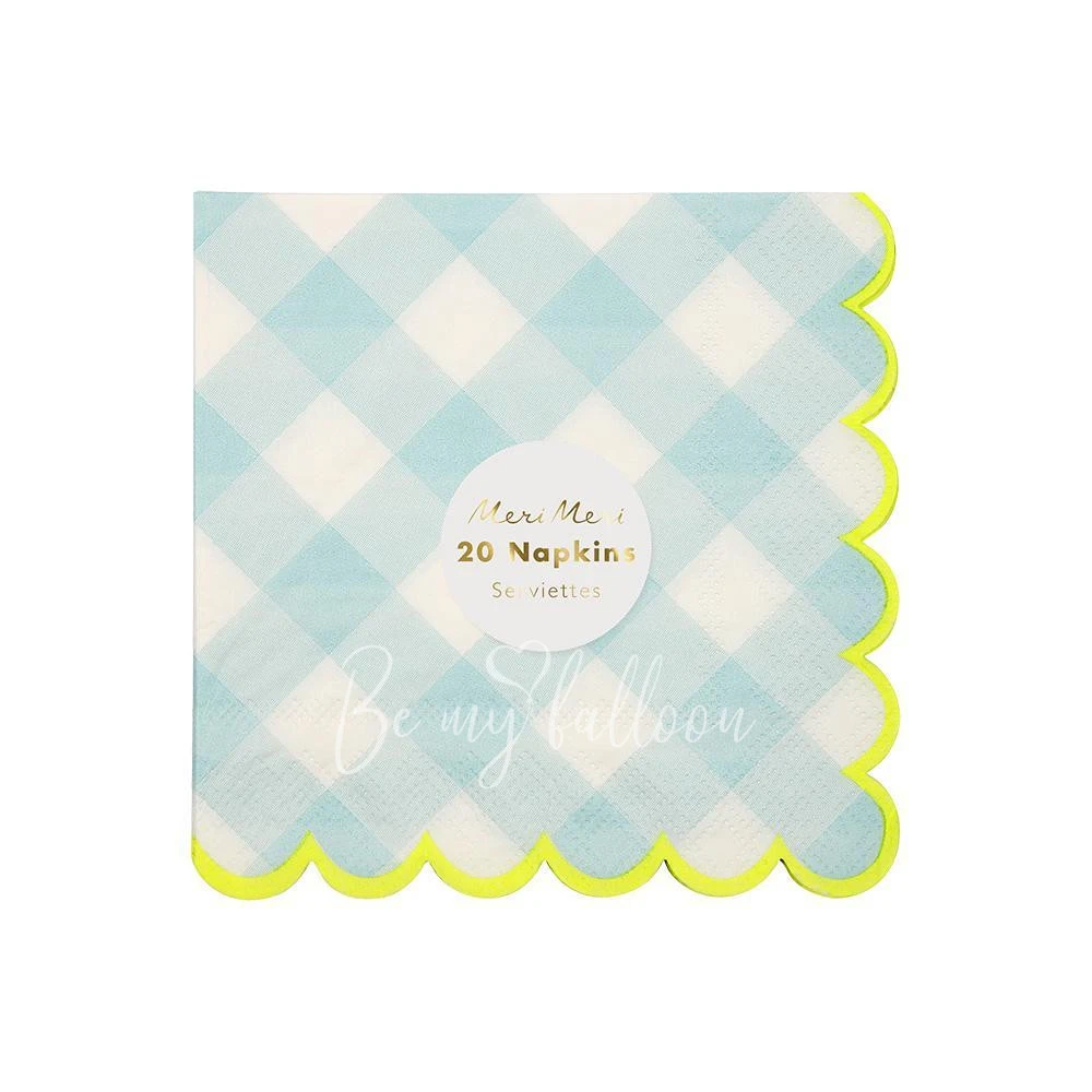 Blue Gingham Napkins (small)