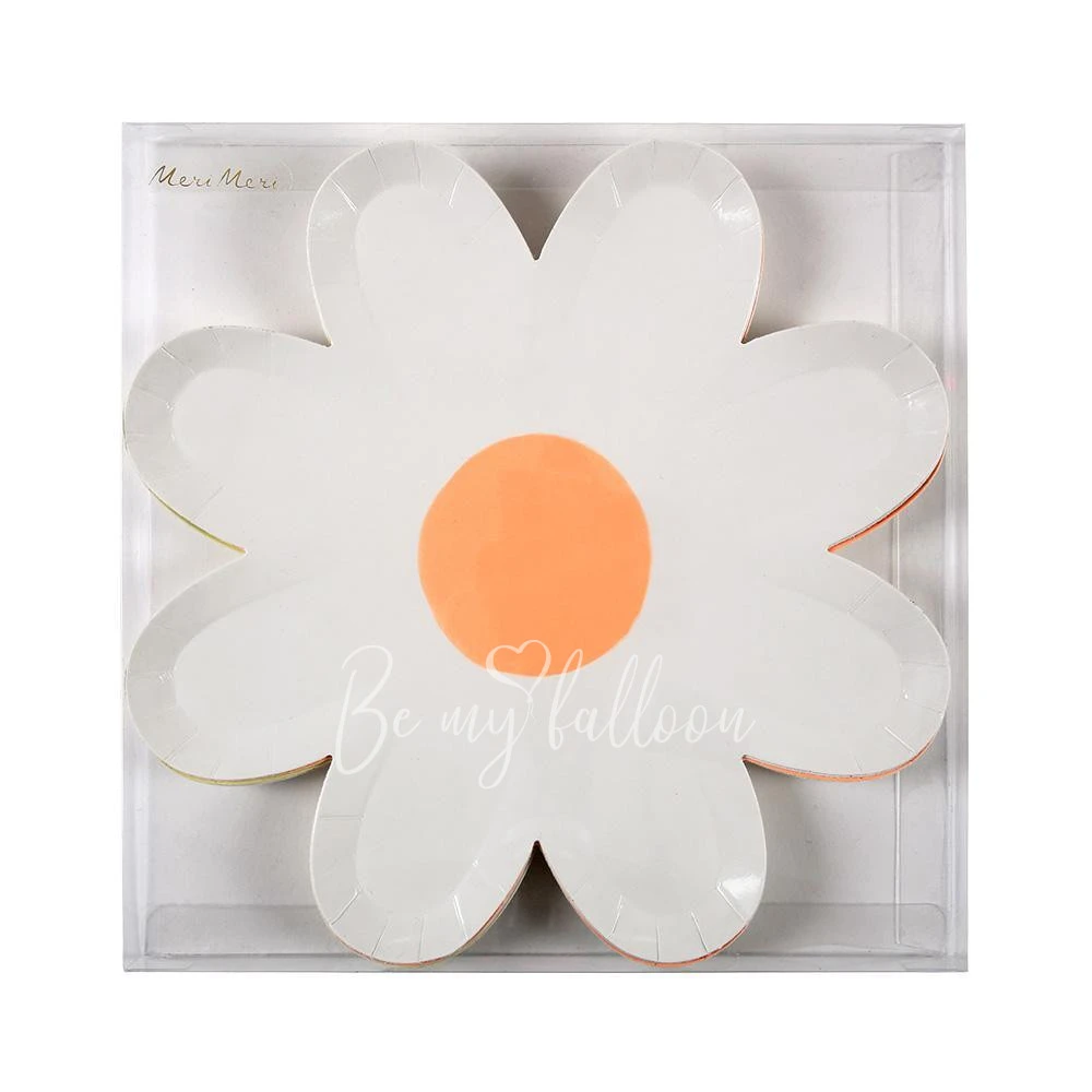 Pastel Daisy Plates