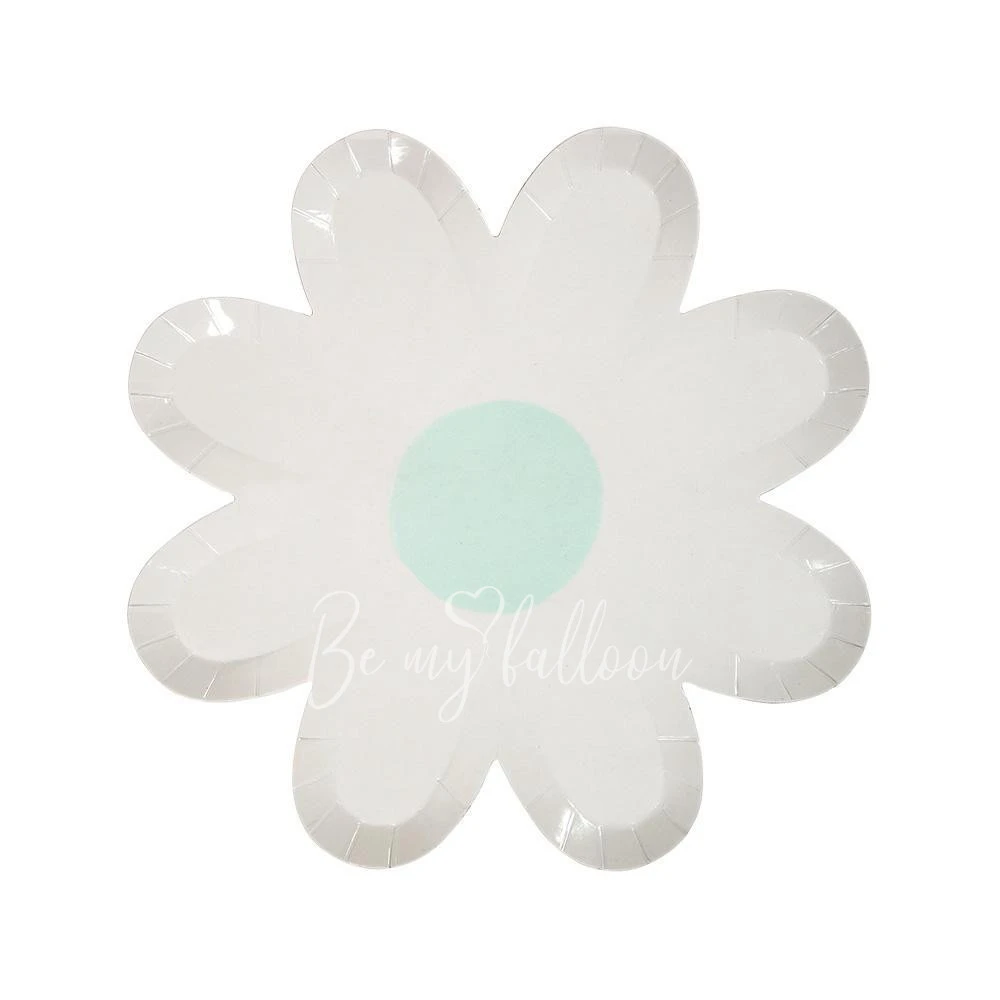 Pastel Daisy Plates