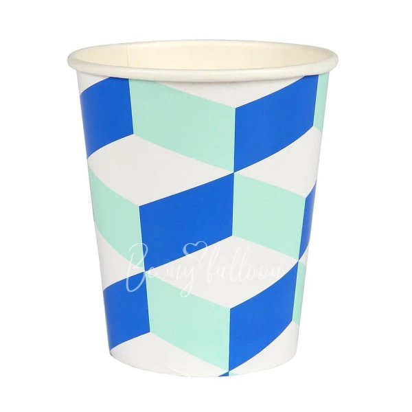 Aqua Cubic Cups
