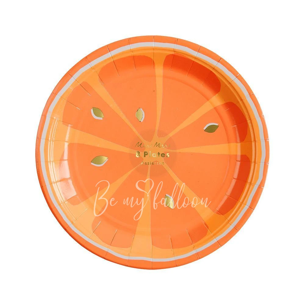 Neon Citrus Plates