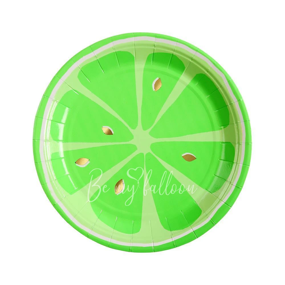 Neon Citrus Plates