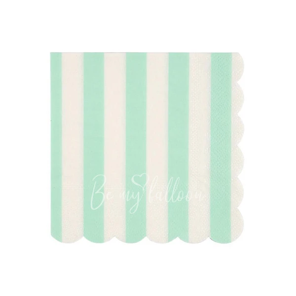 Mint Striped Napkins (small)