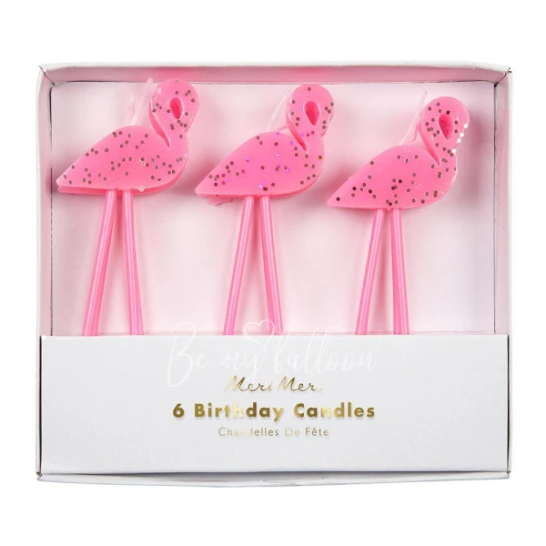 -35% СВЕЧИ ВОСКОВЫЕ "ФЛАМИНГО", 6 ШТ.