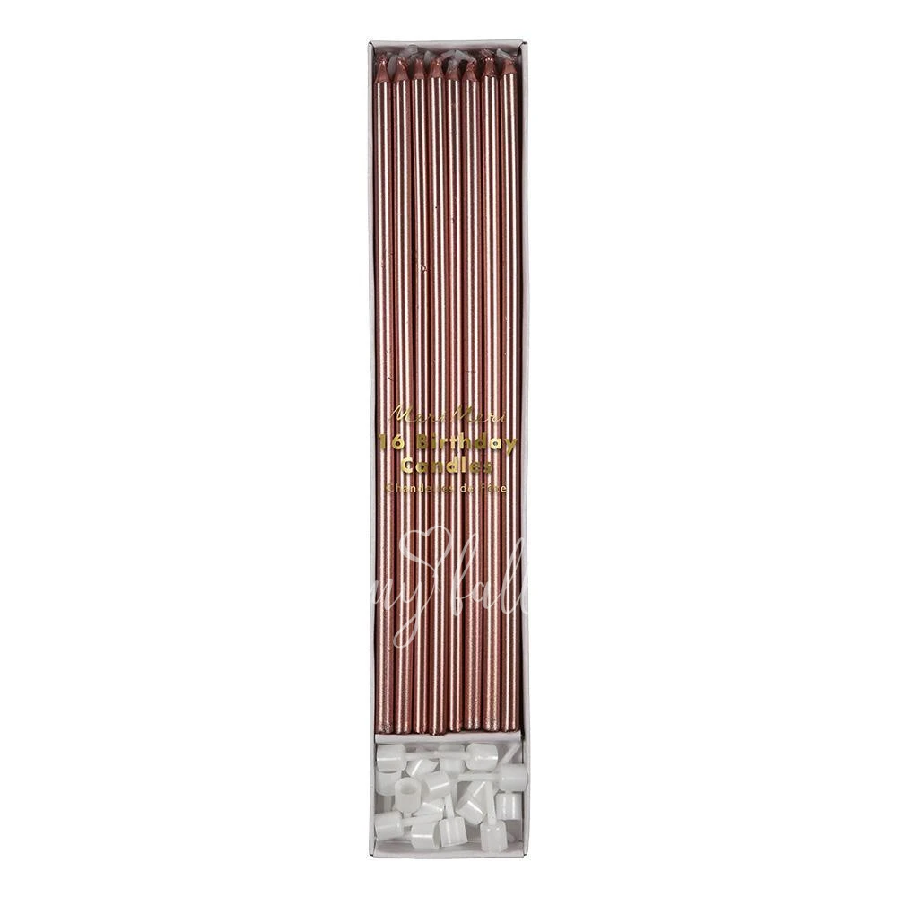 Rose Gold Long Candles