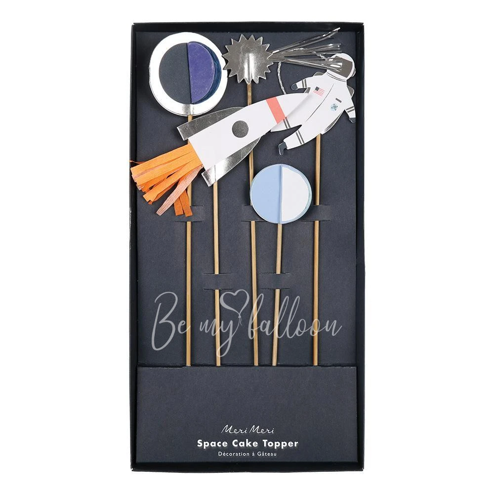 To The Moon Cake Toppers