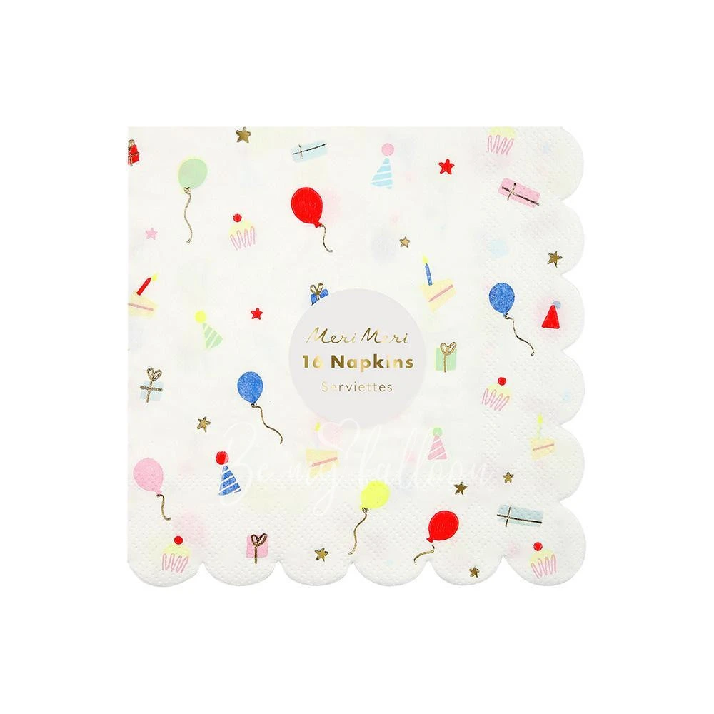 Party Icon Scalloped Napkins (small)