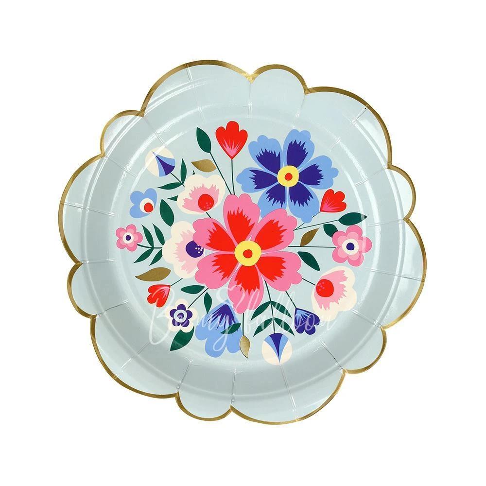 Bright Floral Plates (small)