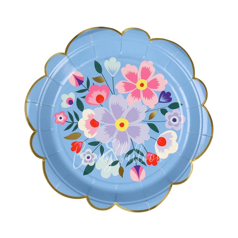 Bright Floral Plates (small)