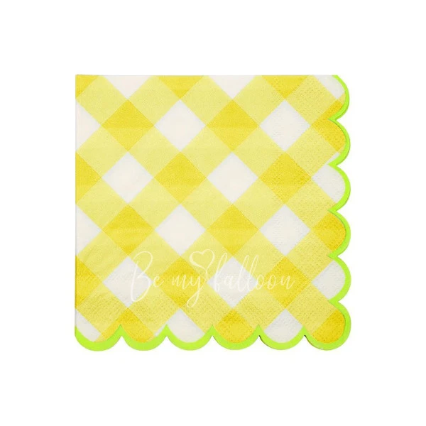 Yellow Gingham Napkins (small)