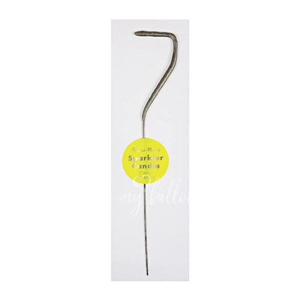 Silver Sparkler 7 Candle
