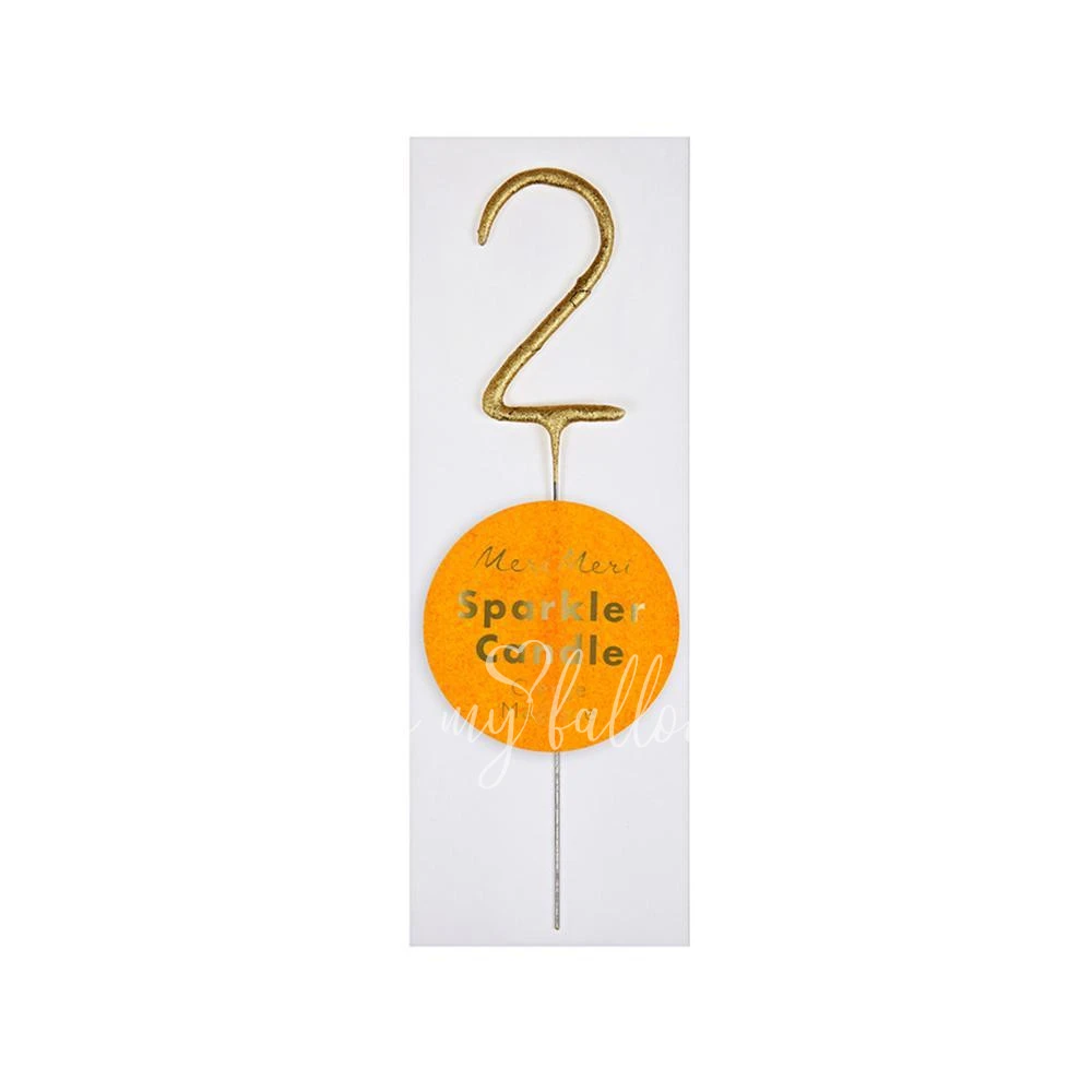 Gold Sparkler 2 Mini Candle