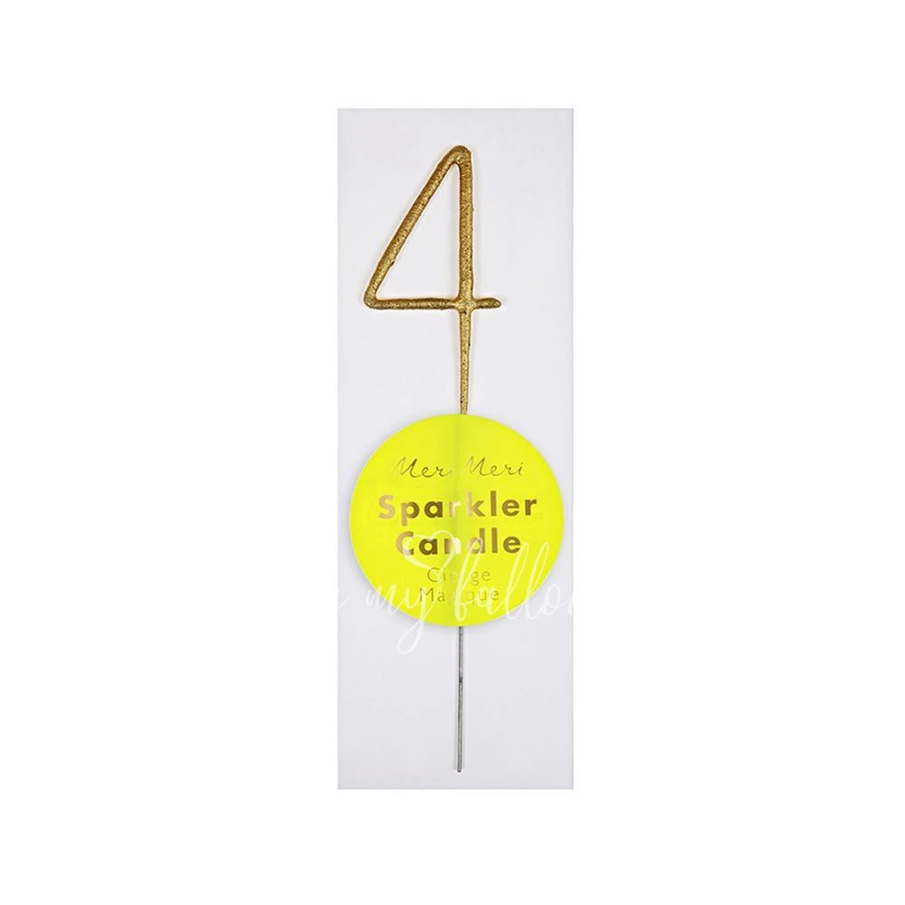 Gold Sparkler 4 Mini Candle