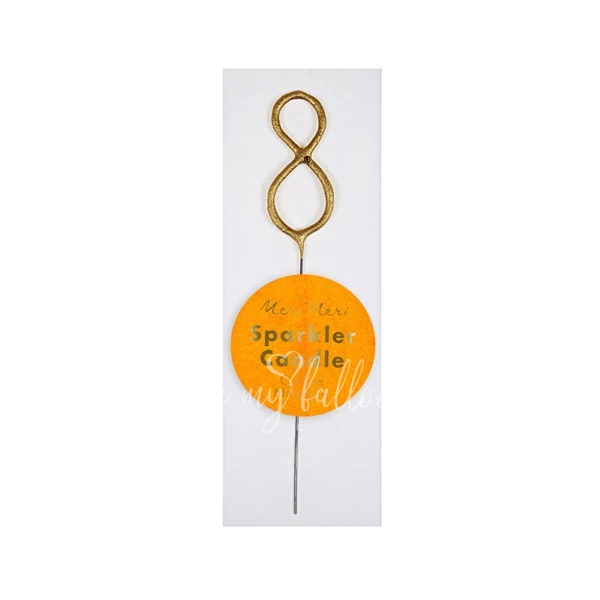 Gold Sparkler 8 Mini Candle